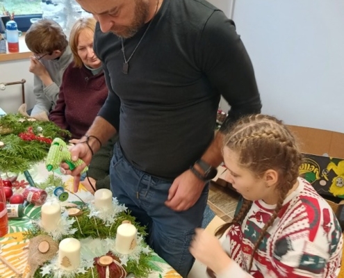 Předadventní setkání s rodiči na Statku modrého jednorožce