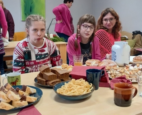 Předadventní setkání s rodiči na Statku modrého jednorožce