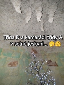 Třída D dnes navštívila oblíbenou solnou jeskyni