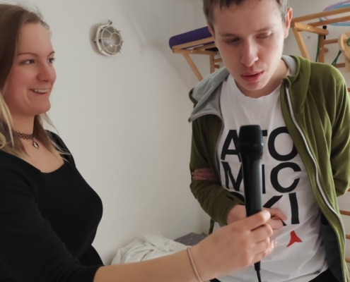 jsme tancovali a nově také zpívali do mikrofonu - paráda