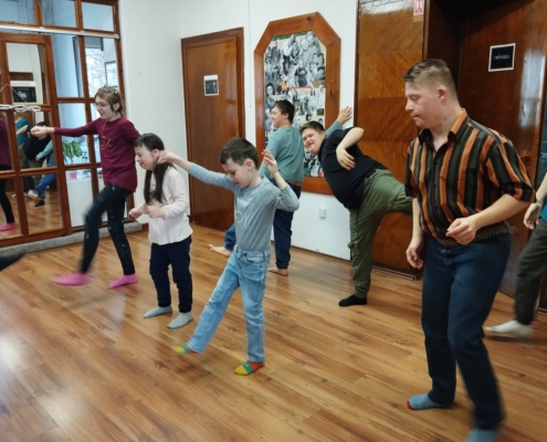 Dnešní téma tanečků bylo jídlo.
