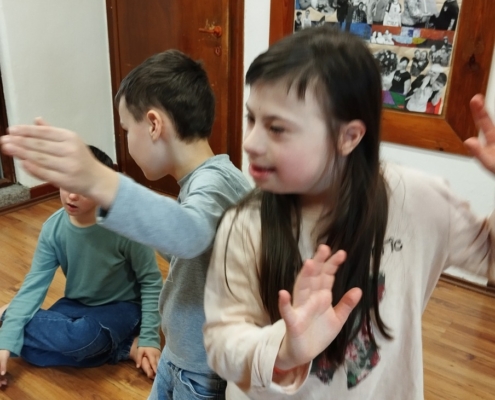 Dnešní téma tanečků bylo jídlo.