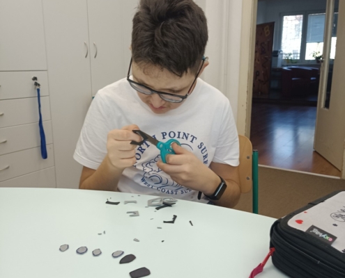 Vyráběli jsme krajinu z pastelek