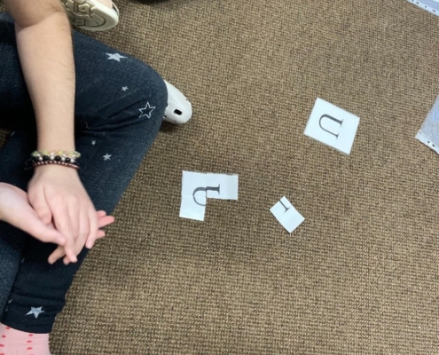 skládání hlásek podle vzoru. Matematika, sčítání