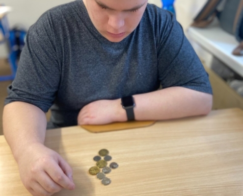 skládání hlásek podle vzoru. Matematika, sčítání