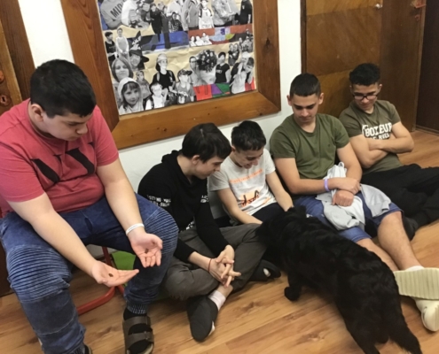 Heidi předvedla nám, jak se naučila malovat