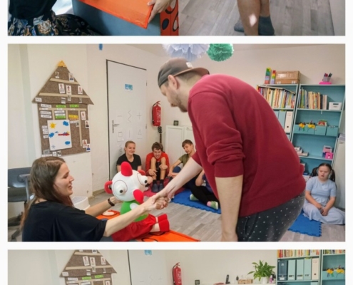 Terapii loutkou se k nám přidali kamarádi ze třídy H