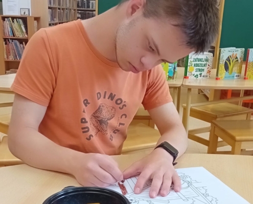 interaktivní program v knihovně Jiřího Trnky