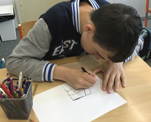 napsat dopis do určitého zařízení pro seniory