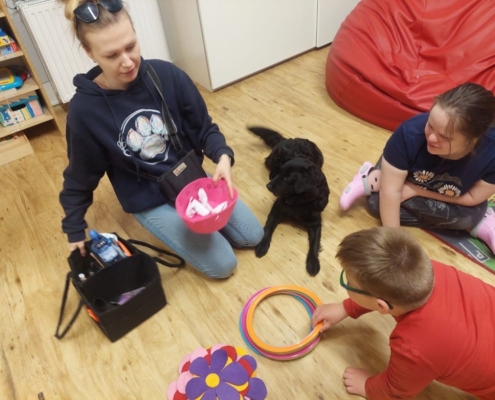 Schovávali Heidi dobrotky v kytičkách a ta je pak našla