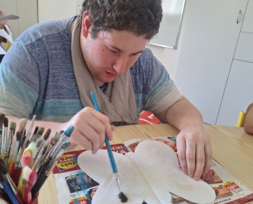 Výuka ve třídě C v tomto týdnu plná psaní, čtení, počítání, třídění