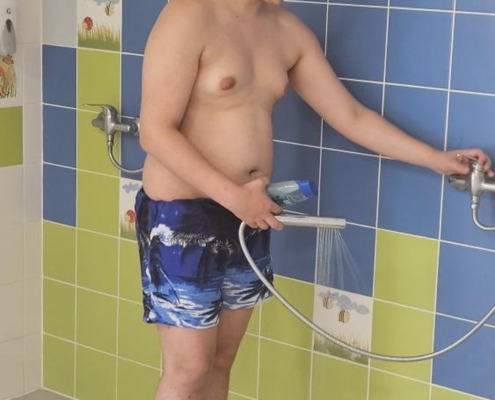 Pokrok a užila si skvělou hodinu v bazénu