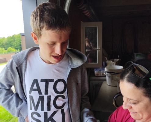 Naše třída dnes navštívila oblíbenou farmu v Kozlovicích