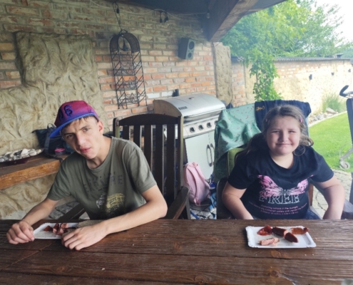 Naše třída dnes navštívila oblíbenou farmu v Kozlovicích