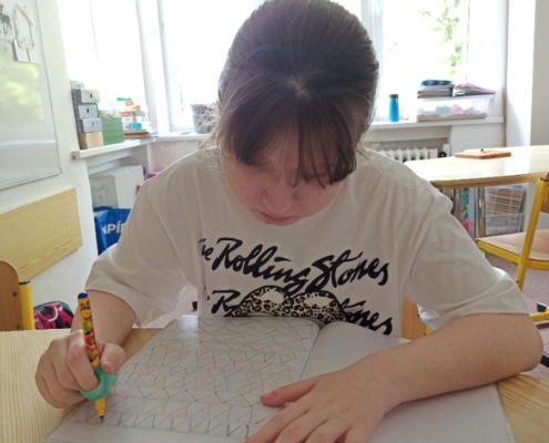 se věnovali výuce čtení, psaní, matematice. Práce na interaktivní tabuli