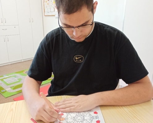 se věnovali výuce čtení, psaní, matematice. Práce na interaktivní tabuli