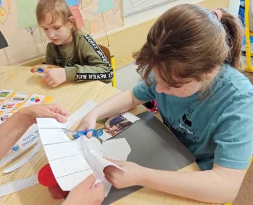 se věnovali výuce čtení, psaní, matematice. Práce na interaktivní tabuli