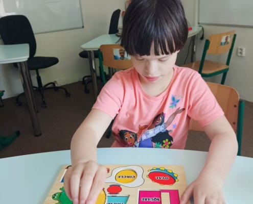Dřevěné vkládačky, puzzle, tanečky, kreslení, vybarvování, hraní si s kostkami