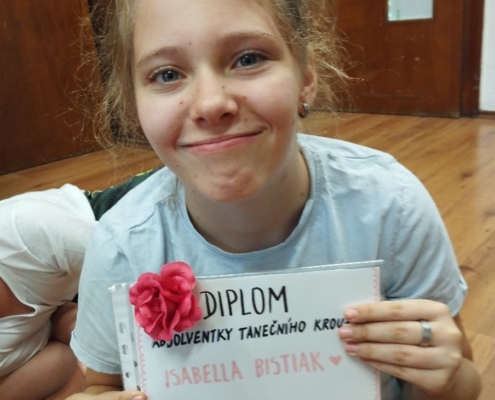 poslední, rozlučkové tanečky s Eliškou
