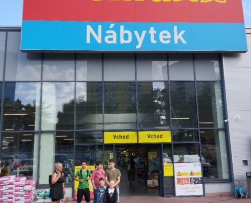 Dnes jsme si udělali výlet do Baumaxu
