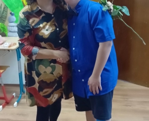 Fotografie z rozdávání vysvědčení