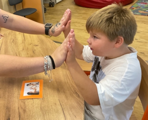 na žáky ve třídě B čekalo překvapení