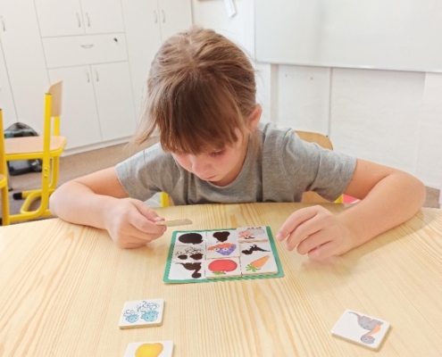 Třídění tvarů. Procvičování jemné motoriky