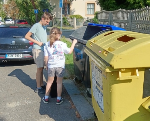 třídění a odnos odpadů ze školy