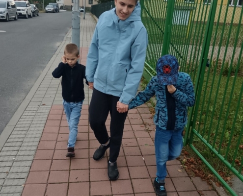 akce-463-006 Společná vycházka, mladší se učí od starších