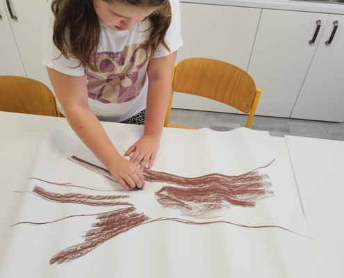 Naše třída D dnes tvořila podzimní strom