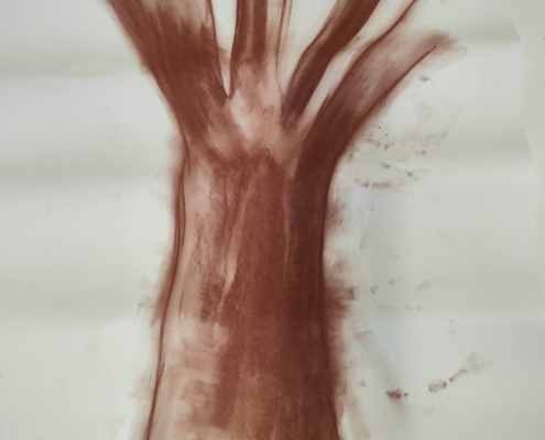 Naše třída D dnes tvořila podzimní strom