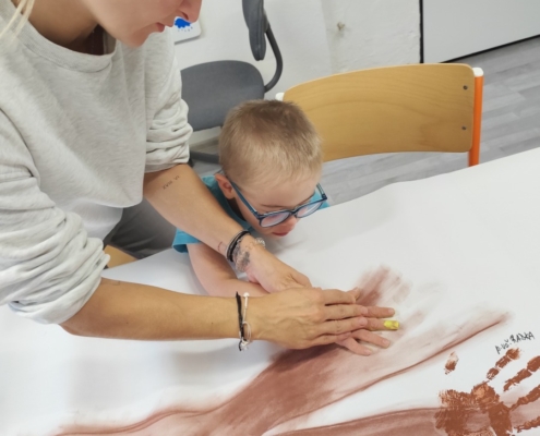 Naše třída D dnes tvořila podzimní strom