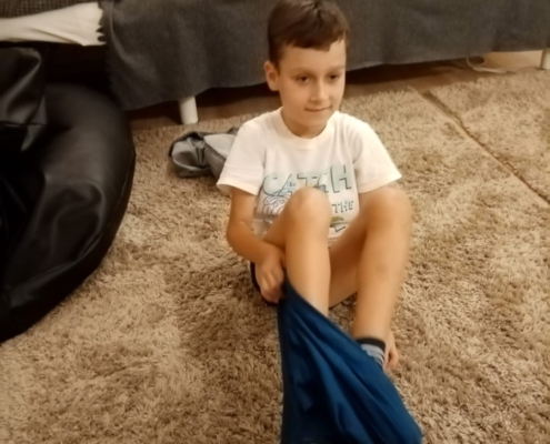 Protahování, cviky na rovnováhu, sebeobsluha