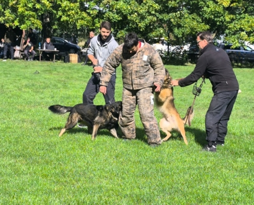 Dnes měly děti možnost zhlédnout ukázku policejního výcviku