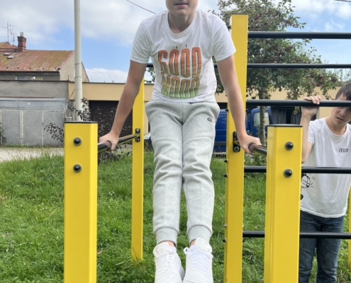 přesun na workoutové hřiště a začíná makačka