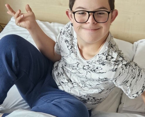 První procházka, nákup v obchodě v Horní Bečvě