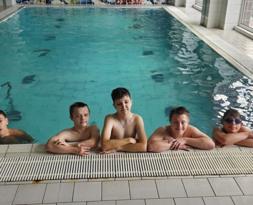 První procházka, nákup v obchodě v Horní Bečvě