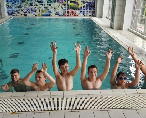 První procházka, nákup v obchodě v Horní Bečvě