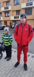 První procházka, nákup v obchodě v Horní Bečvě