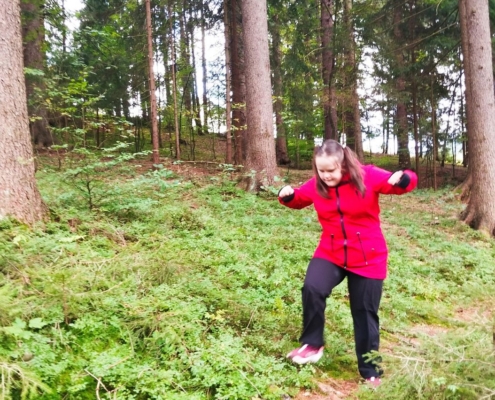První procházka, nákup v obchodě v Horní Bečvě