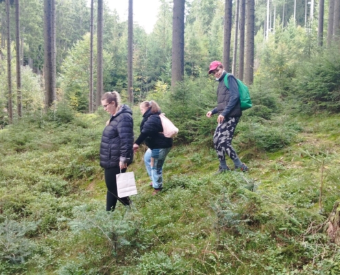 První procházka, nákup v obchodě v Horní Bečvě