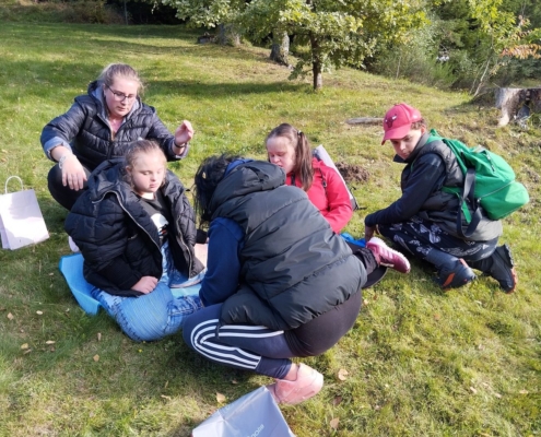 První procházka, nákup v obchodě v Horní Bečvě