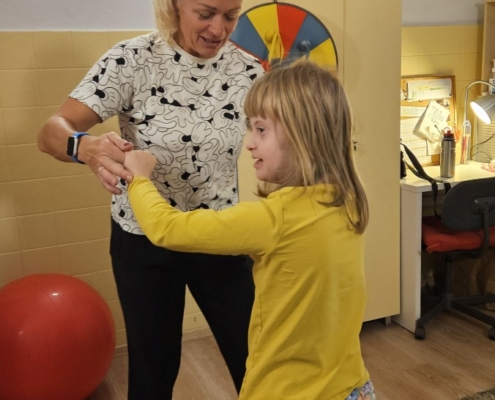 Protahování a následná relaxace, cvičení na balanční ploše