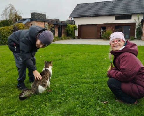 Dnes třída F navštívila farmu v Kozlovicích