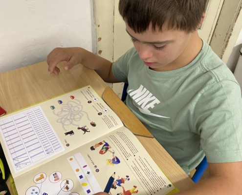 hodina matematiky ve třídě A