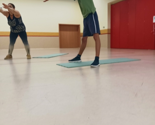 Dnes jsme si pořádně zacvičili v Duhovém domě