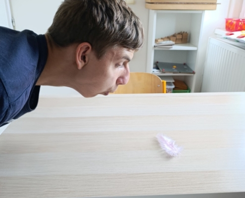 různá cvičení v rámci řečové výchovy