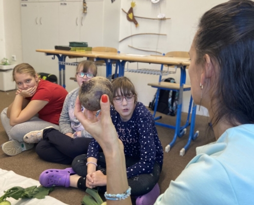 ukončili výukový blok OVOCE a ZELENINA