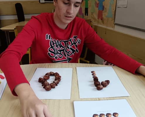 pokračovali v pracovních listech v tématu podzim