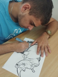 vyzkoušeli práci s linkou do předtištěného obrazu